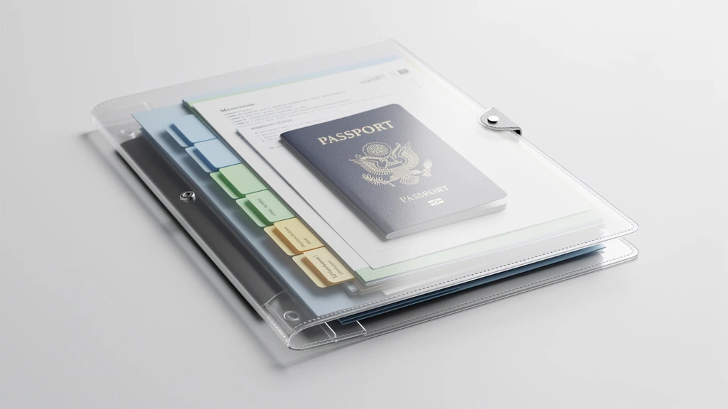 How to organize visa interview documents in clear folder