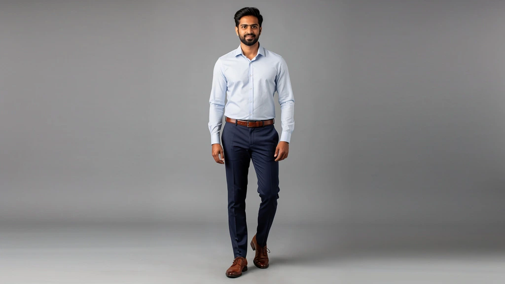 Men's business casual outfit for US visa interview